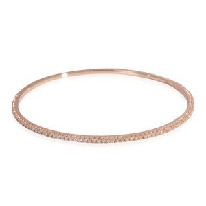 La Reina Diamond Bangle in 18k Rose Gold 1 CTW